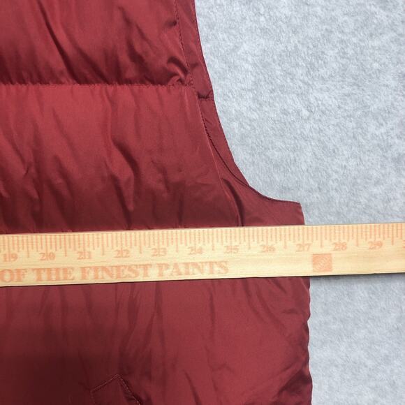 Cabela's Premier Northern Goose Down Puffer Vest Men XL Red Flaws - Picture 9 of 11